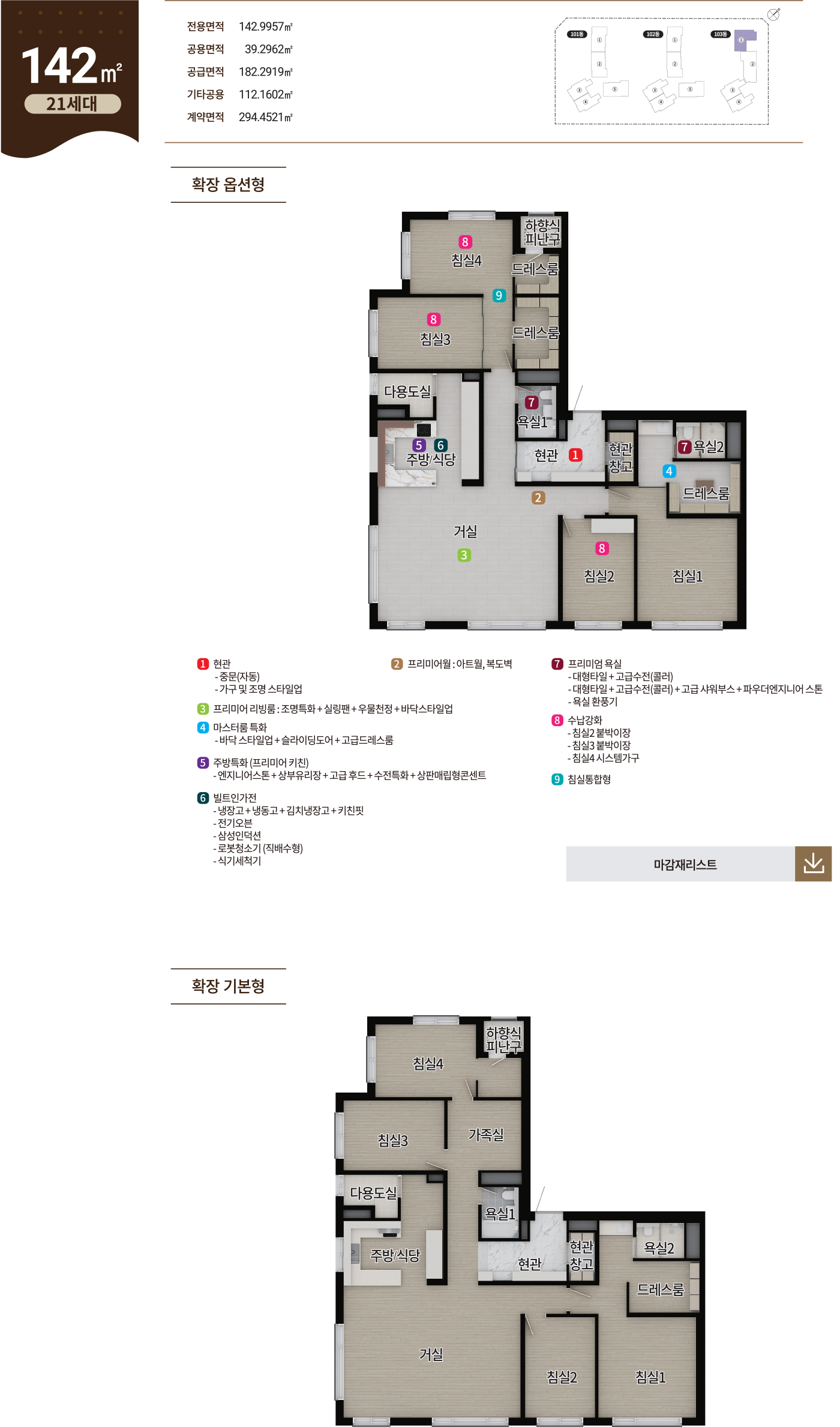 RICHESSE 302 142㎡ 평면도